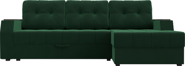 Изображение товара Диван угловой Лига Диванов Эмир БС правый (велюр зеленый)