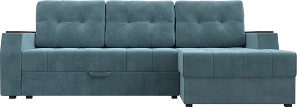 Изображение товара Диван угловой Лига Диванов Эмир БС правый (велюр бирюзовый)