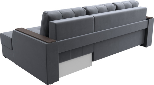 Изображение товара Диван угловой Лига Диванов Эмир БС правый (велюр серый)