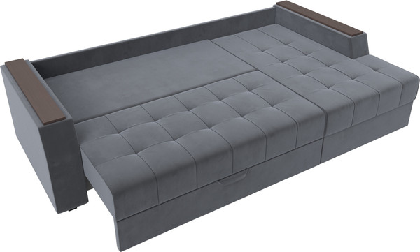 Изображение товара Диван угловой Лига Диванов Эмир БС правый (велюр серый)