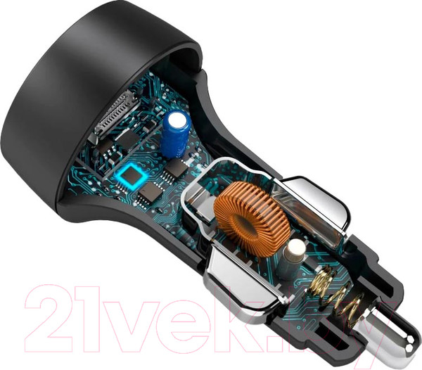 Изображение товара Адаптер питания автомобильный Hama H-210569 / 00210569 (черный)