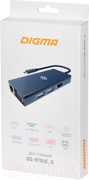Изображение товара Док-станция для ноутбука Digma DS-970UC_G