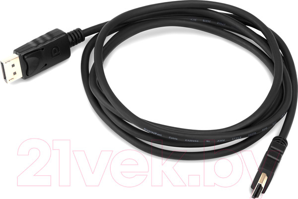 Изображение товара Кабель Buro BHP RET HDMI_DPP18 (1.8м, черный)