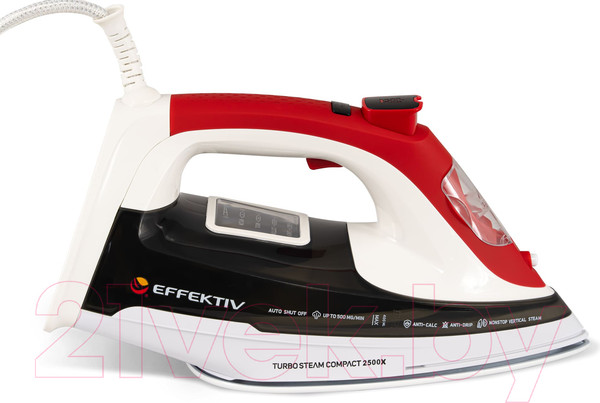 Изображение товара Утюг с парогенератором EFFEKTIV Turbosteam 2500Х (красный)