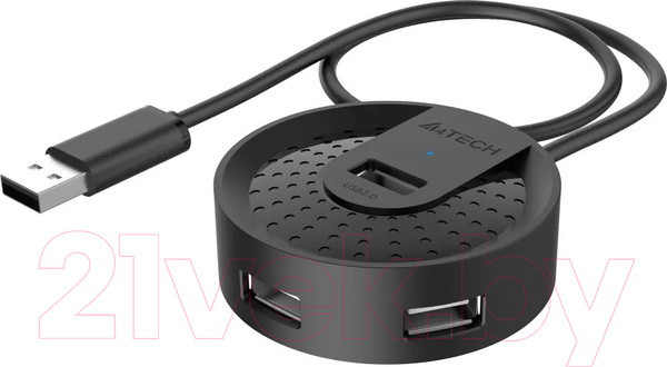 Изображение товара USB-хаб A4Tech HUB-20 (черный)