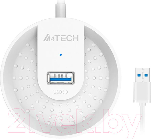 Изображение товара USB-хаб A4Tech HUB-30 (белый)