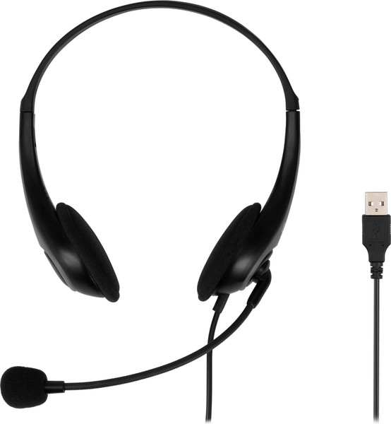 Изображение товара Наушники-гарнитура Оклик HS-M300 (черный/серый)