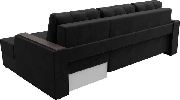 Изображение товара Диван угловой Лига Диванов Эмир БС правый (велюр черный)