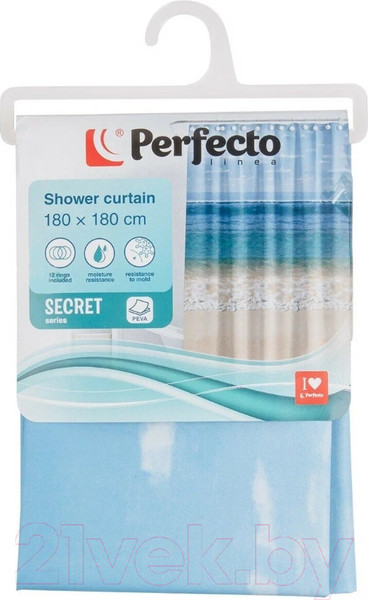 Изображение товара Шторка-занавеска для ванны Perfecto Linea Secret 36-118106 (пляж)