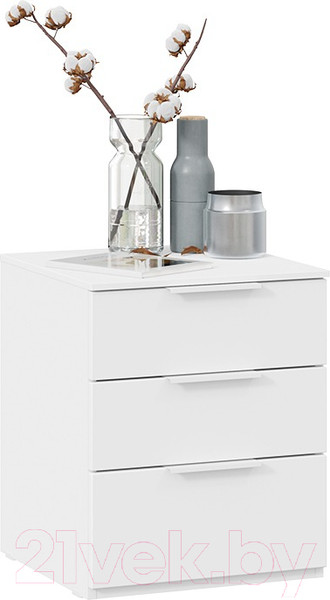 Изображение товара Прикроватная тумба ТриЯ Порто ТД-393.03.01 (белый жемчуг/белый софт)
