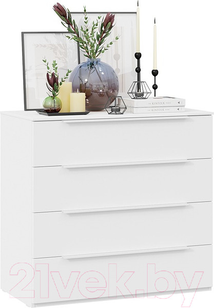 Изображение товара Комод ТриЯ Порто ТД-393.04.01 (белый жемчуг/белый софт)