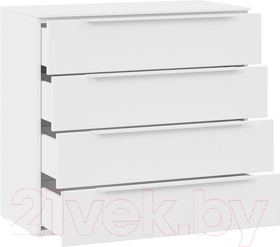 Изображение товара Комод ТриЯ Порто ТД-393.04.01 (белый жемчуг/белый софт)