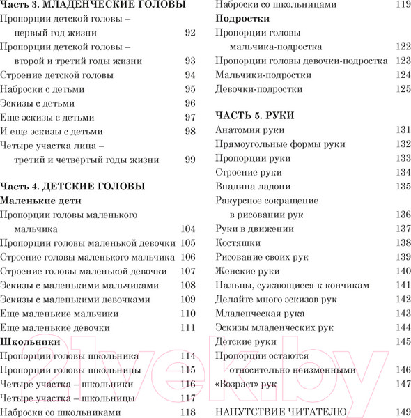 Изображение товара Книга КоЛибри Рисование головы и рук (Лумис Э.)