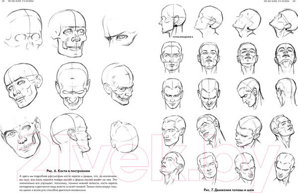 Изображение товара Книга КоЛибри Рисование головы и рук (Лумис Э.)