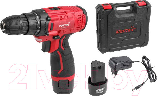Изображение товара Аккумуляторная дрель-шуруповерт Wortex BD 1215 Li (0329353)