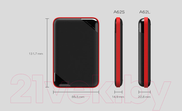 Изображение товара Внешний жесткий диск Silicon Power A62S 2TB (SP020TBPHD62SS3K)