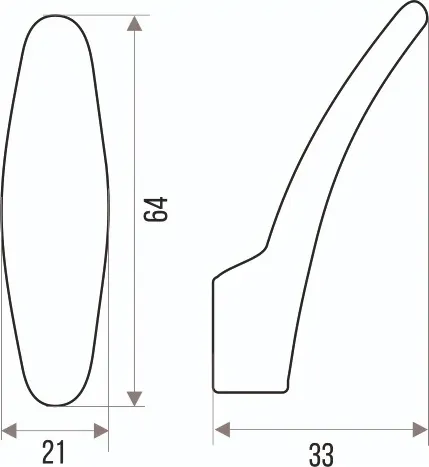 Изображение товара Крючок для одежды Trodos 1640 1-рожковый сплав ЦАМ (хром)