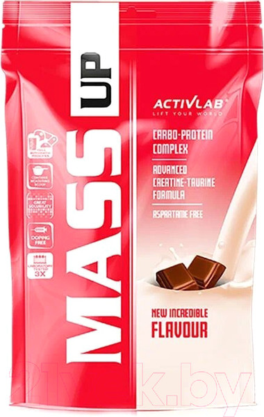 Изображение товара Гейнер Activlab Mass UP (3кг, шоколад)