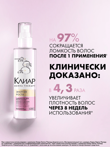 Изображение товара Сыворотка для волос Clear Derma Therapy Энергия роста (190мл)