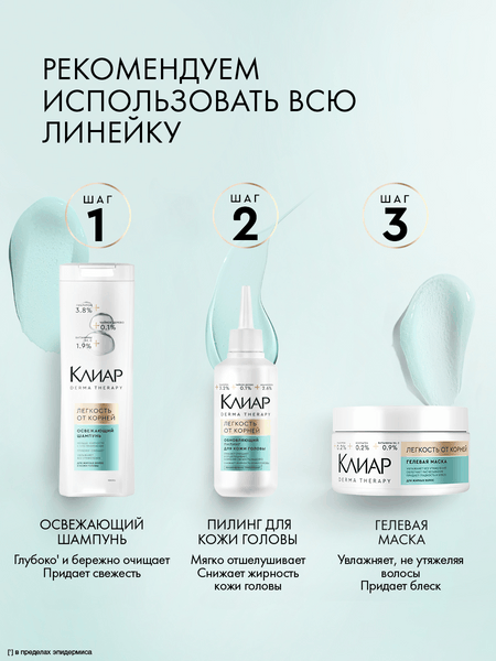 Изображение товара Пилинг для кожи головы Clear Derma Therapy Легкость от корней (150мл)