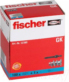 Изображение товара Дюбель для гипсокартона FISCHER GK 22мм 52389K (100шт)