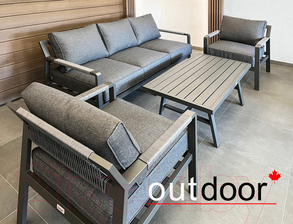 Изображение товара Комплект садовой мебели OUTDOOR Торонто OUT-0027 (графит)
