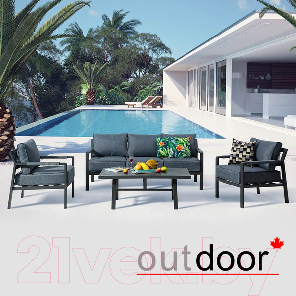 Изображение товара Комплект садовой мебели OUTDOOR Торонто OUT-0027 (графит)