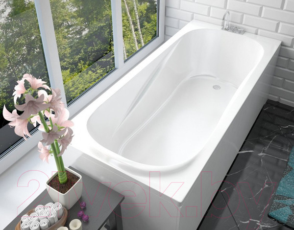 Изображение товара Ванна из искусственного мрамора Эстет Alfa 170x70 A Silk / ФР-00014521