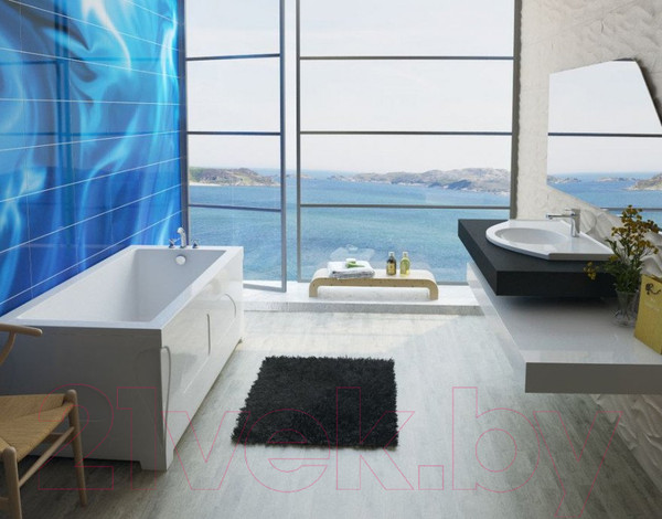 Изображение товара Ванна из искусственного мрамора Эстет Delta 180x80 Silk / ФР-00014391