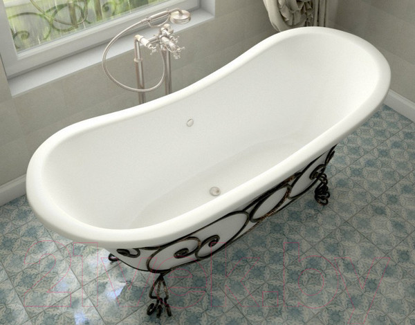 Изображение товара Ванна из искусственного мрамора Эстет Boston 180x74 Silk / ФР-00014525