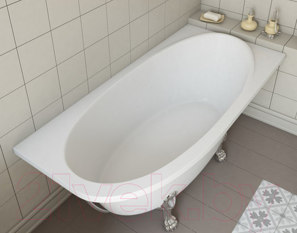Изображение товара Ванна из искусственного мрамора Эстет Venecia 170x80 Silk / ФР-00014528 (правый)