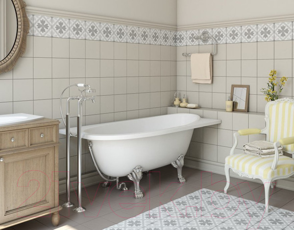 Изображение товара Ванна из искусственного мрамора Эстет Venecia 170x80 Silk / ФР-00014528 (правый)