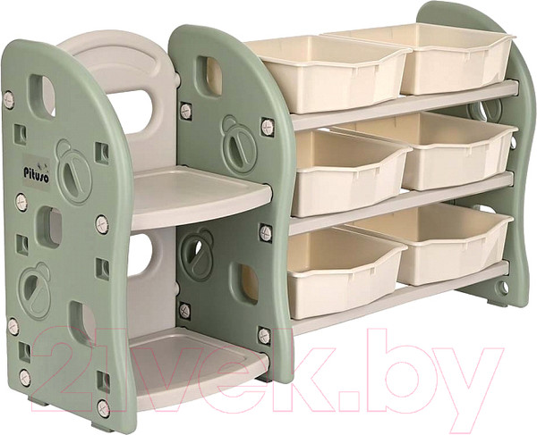 Изображение товара Стеллаж игровой Pituso UN-SJ34-green (оливковый)