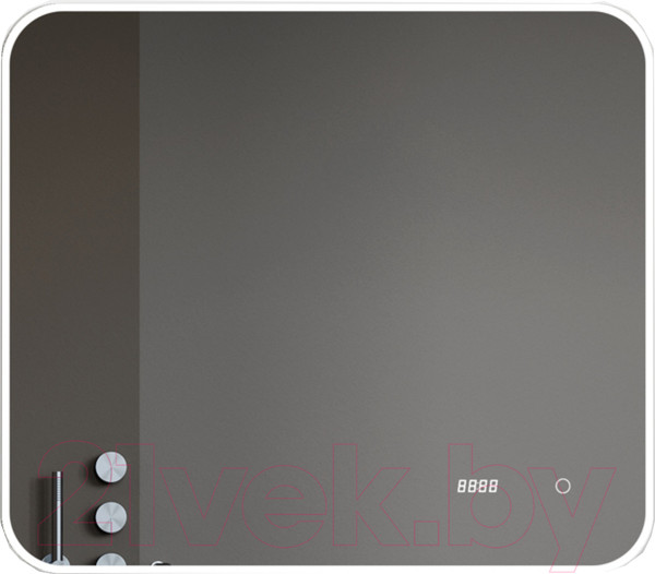 Изображение товара Зеркало Алмаз-Люкс Milan 8070sc-6 (80x70см, с подсветкой, с сенсорной кнопкой и подогревом)