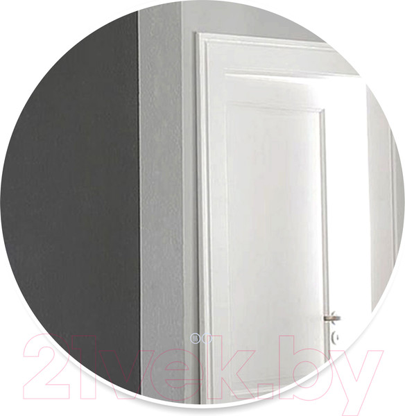 Изображение товара Зеркало Алмаз-Люкс Oslo 60sh-6 (D60см, с подсветкой, с сенсорной кнопкой и подогревом)