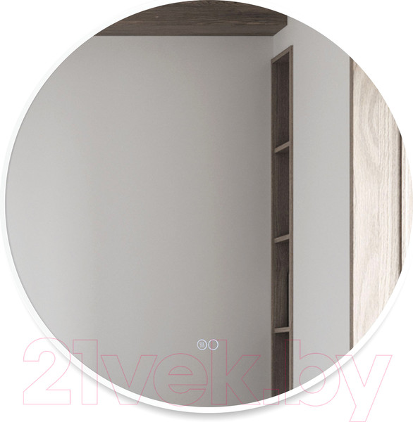 Изображение товара Зеркало Алмаз-Люкс Oslo 70sh-6 (70x60см, с подсветкой, с сенсорной кнопкой и подогревом)