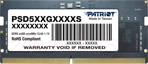 Изображение товара Оперативная память DDR5 Patriot PSD516G560081S