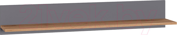 Изображение товара Полка Mobi Остин 16.484 (серый графит 0162 РЕ/дуб золотой Craft)