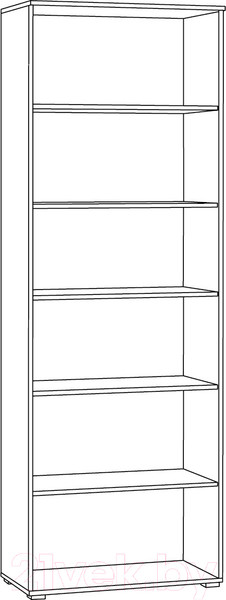 Изображение товара Шкаф с витриной Mobi Остин 16.394.02 (белый PE шагрень/дуб золотой craft/белая шагрень 4101 ПВХ)
