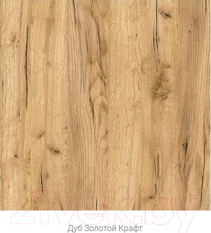 Изображение товара Шкаф с витриной Mobi Остин 16.394.02 (белый PE шагрень/дуб золотой craft/белая шагрень 4101 ПВХ)