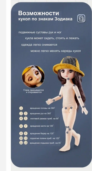 Изображение товара Кукла Top Goods Водолей 9112-11