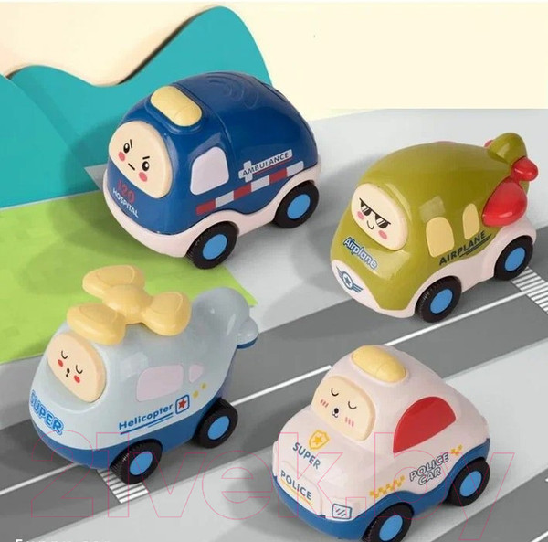 Изображение товара Набор игрушечных автомобилей Top Goods Милые машинки 3707