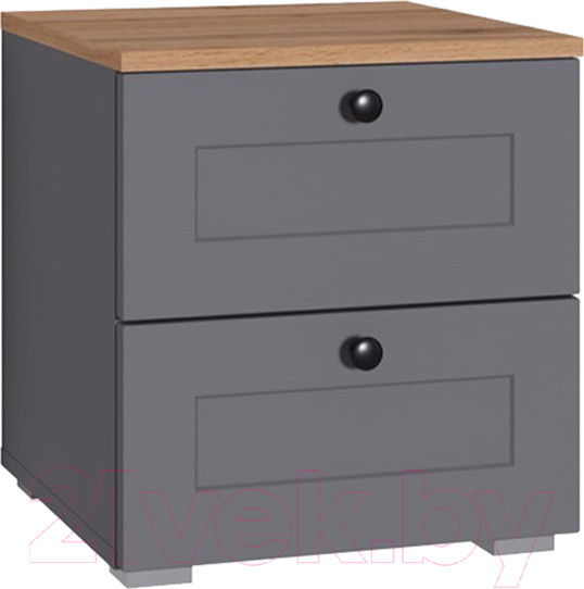 Изображение товара Прикроватная тумба Mobi Остин 16.152 (серый графит 0162 РЕ/дуб золотой Craft/графит ZB 856-2 ПВХ)