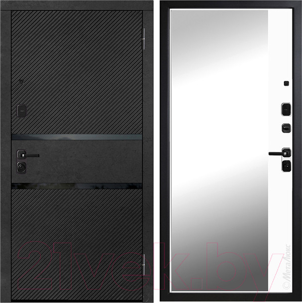 Изображение товара Входная дверь Металюкс М414 Z (96x205, правая)