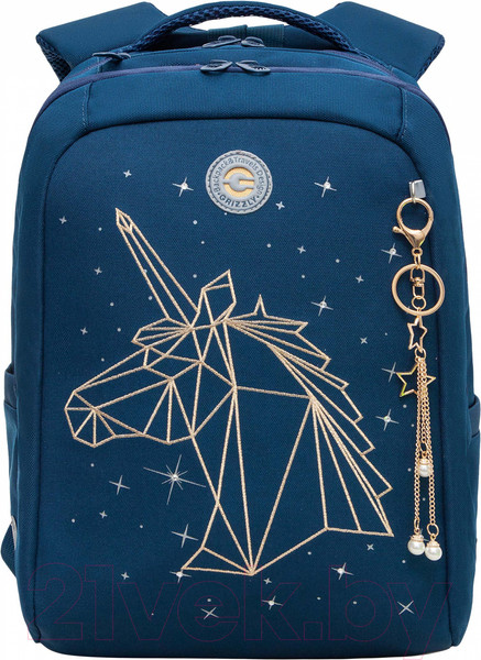 Изображение товара Школьный рюкзак Grizzly RG-466-1 (синий)