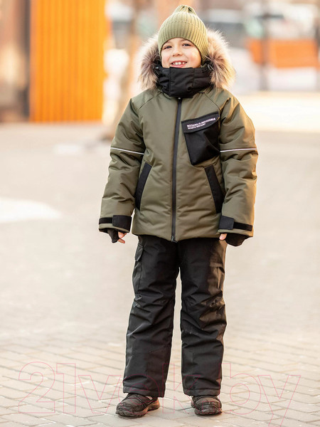 Изображение товара Комплект верхней детской одежды Batik Влад 458-24з-1 (р-р 116-60, темный хаки)