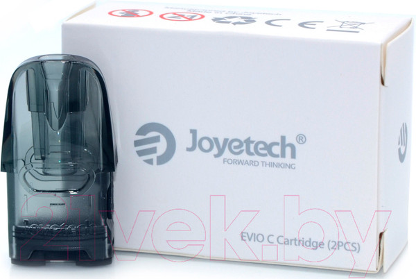 Изображение товара Набор картриджей для электронного парогенератора Joyetech Evio C (2мл, без испарителя, 2шт)