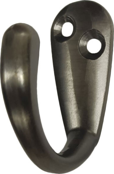 Изображение товара Крючок для одежды Trodos DMZ-31304 1-рожковый сплав ЦАМ (хедер, черный никель брашированный матовый)
