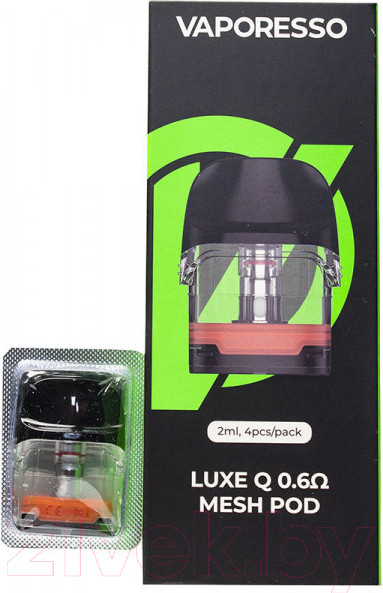 Изображение товара Набор картриджей для электронного парогенератора Vaporesso Luxe Q Luxe QS Mesh 0.6 Ом (2мл, 4шт)