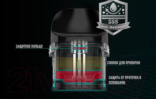 Изображение товара Набор картриджей для электронного парогенератора Vaporesso Luxe Q Luxe QS Mesh 1.0 Ом (2мл, 4шт)